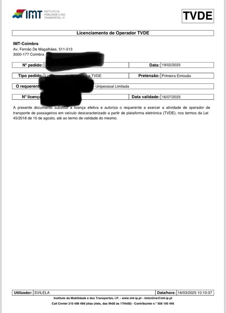 Empresa TVDE com Nissan Leaf Nov /2022