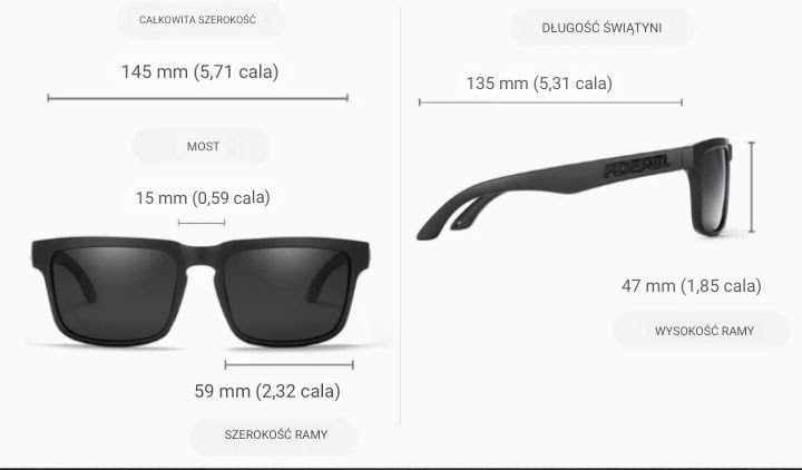 Okulary przeciwsłoneczne polaryzacyjne dwa modele do wyboru