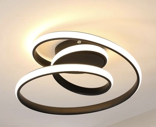 Lampa Sufitowa Led Kreatywna Nowoczesna Czarna 3000K