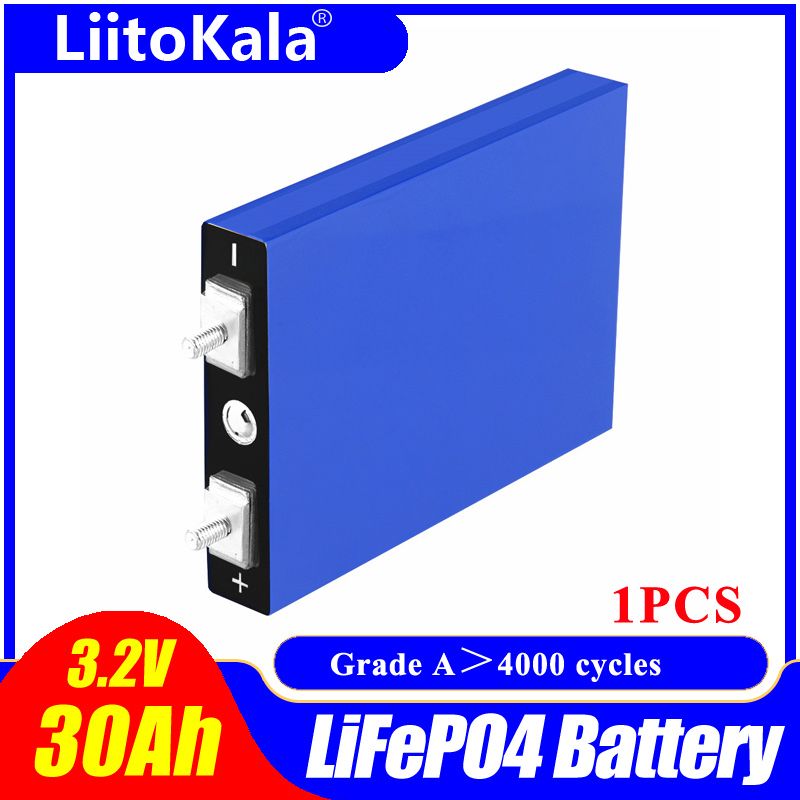 Аккумулятор 30ач LiFePO4 LiitoKala 30 Ah - 3.2V Литий-железо-фосфатный