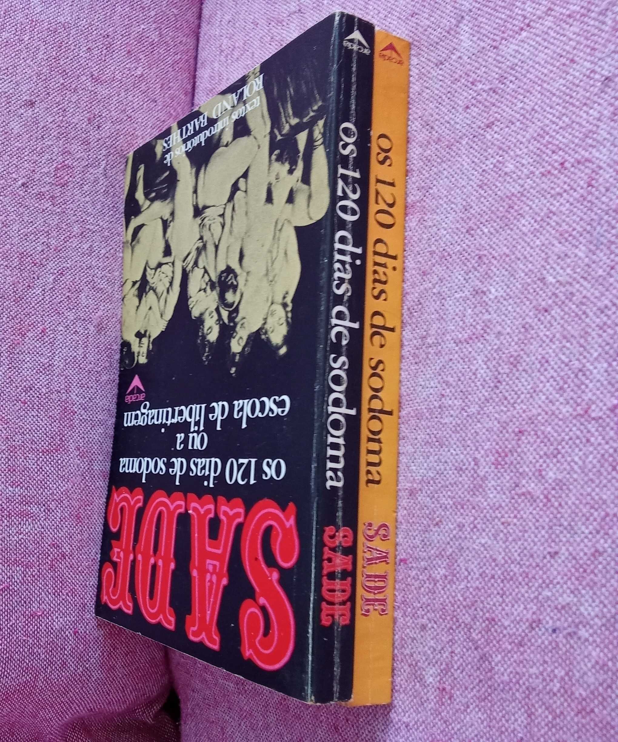 ‘Os 120 dias de sodoma’ – Marquês de Sade (2 volumes editados em 1975)