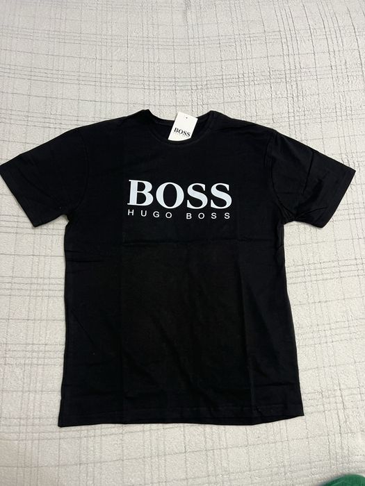 Koszulka T-shirt bawełniany boss czarny M L XL XXL