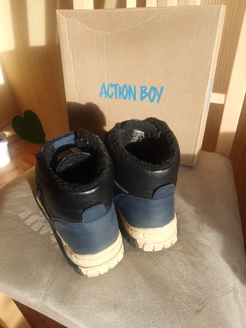 Buty zimowe ocieplane roz 34 Action Boy ccc