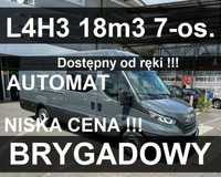 Iveco Daily 35S18 H  18m3 L4H3 176KM Automat Brygadowy 7-os.Aktywny Temp.Niska Cena 2652 zł