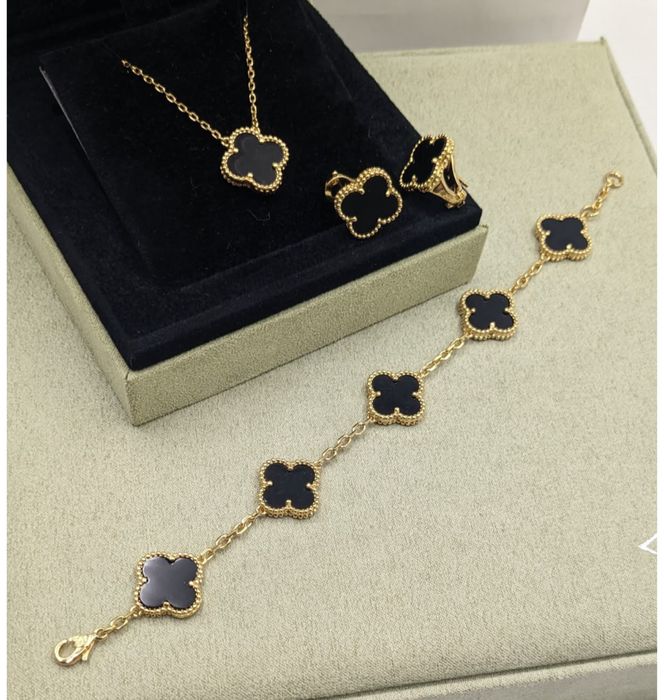 Кольє та сережки Van Cleef Набір! Золото !