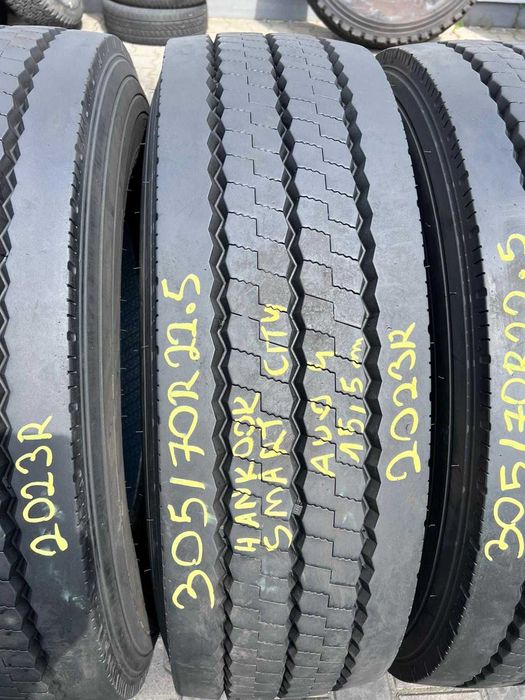 4x 305/70R22.5 Hankook Smart City A004