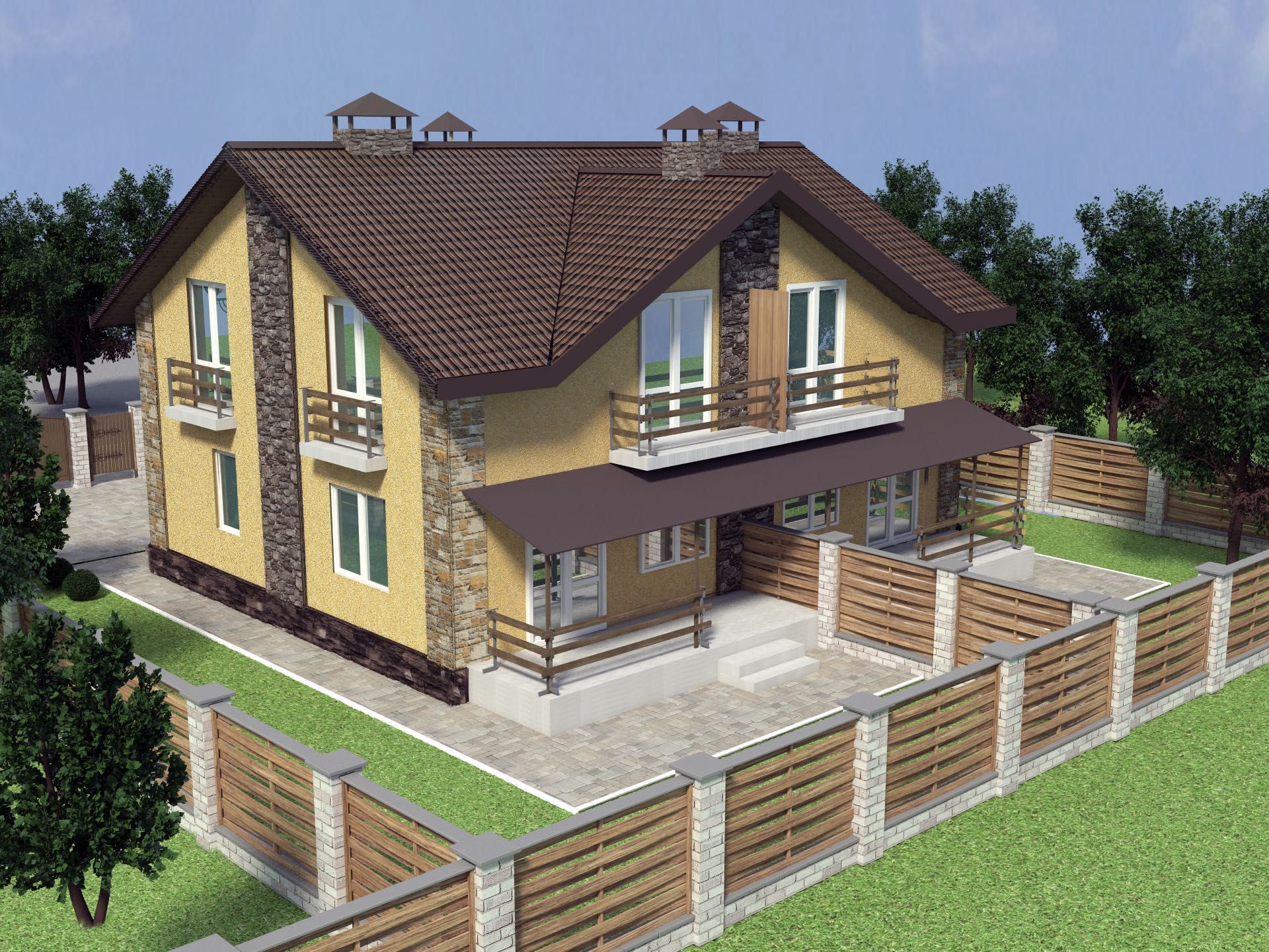 Акція Цегляний газифікований дуплекс з ділянкою 2 сотки