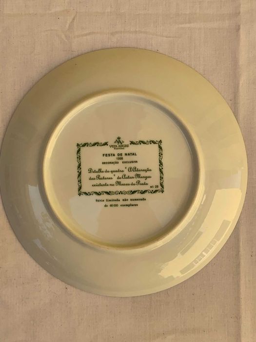 Prato Vista Alegre “Festa de Natal” 1998 – Coleção Limitada