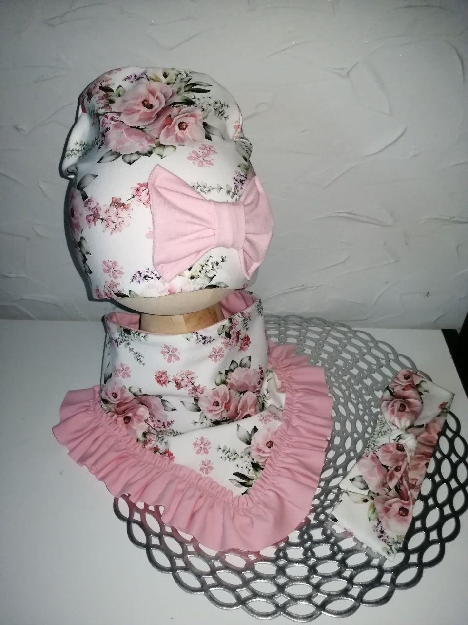 Komplet turban czapka opaska chustka