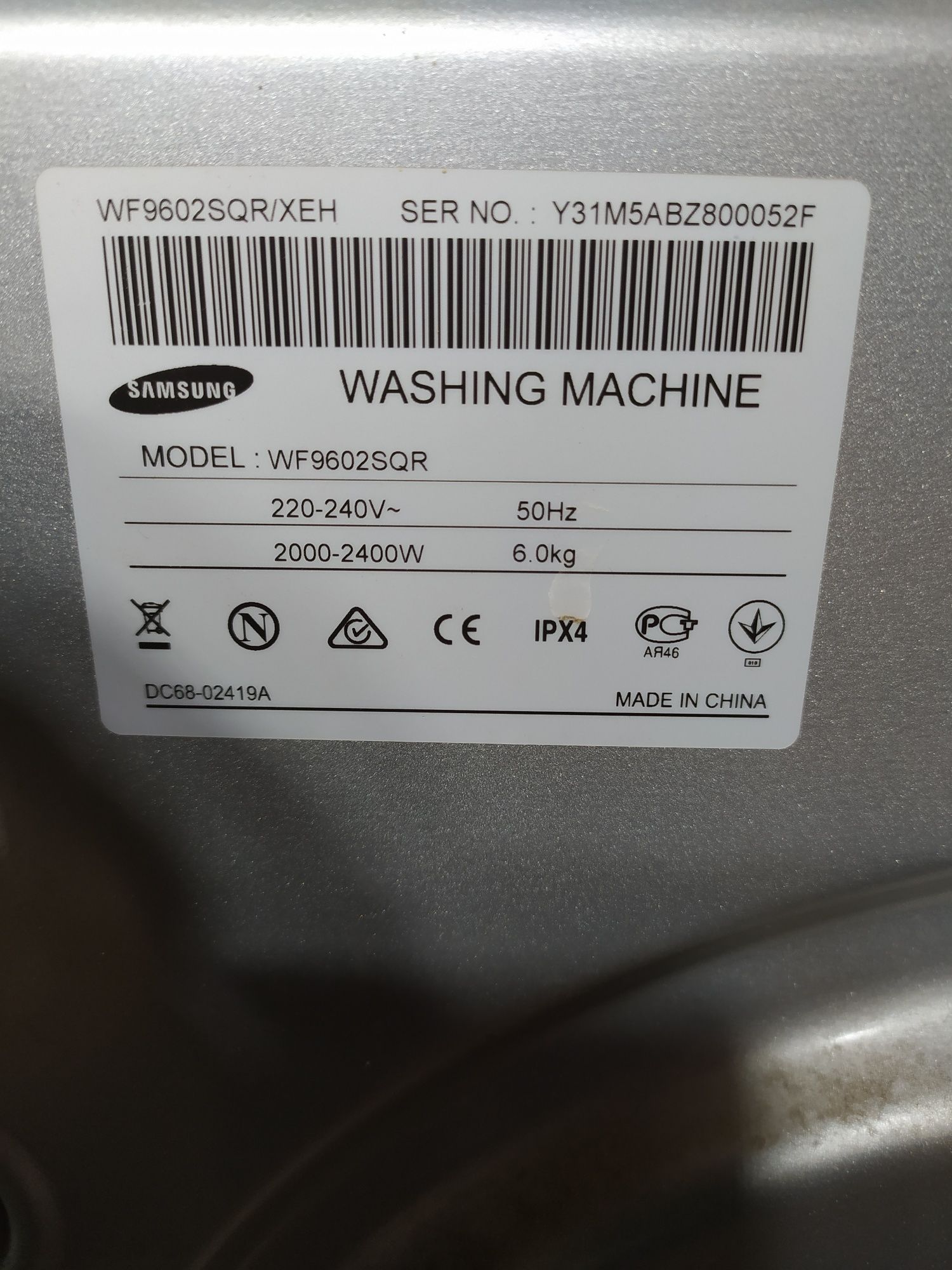 Pralka Samsung 6 kg