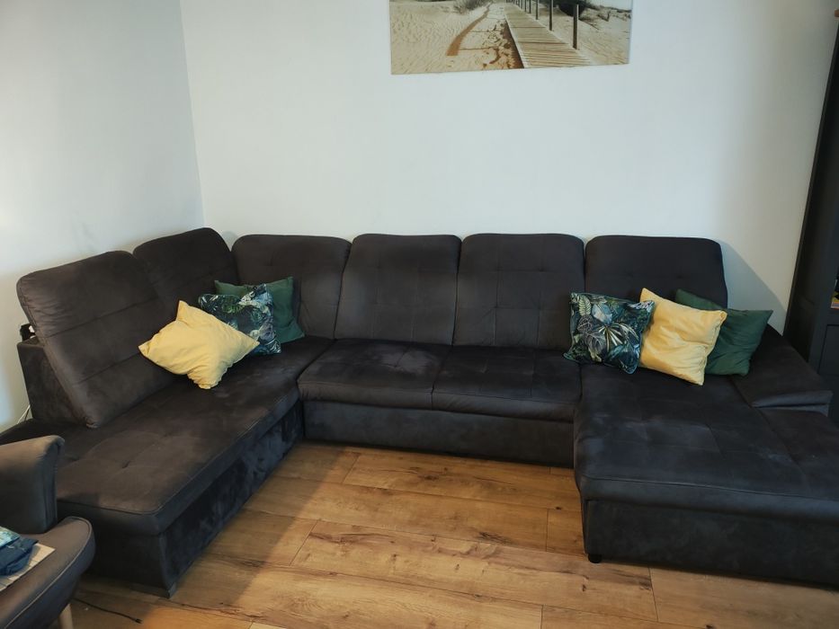 Duży szary narożnik