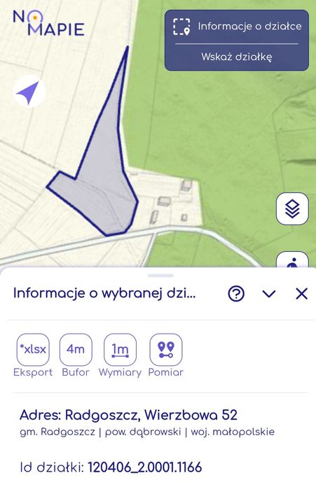 Sprzedam działkę rolno-budowlaną 140 arów