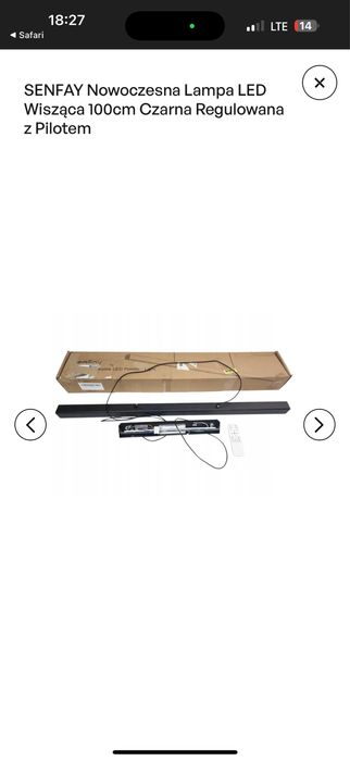 Lampa LED wisząca