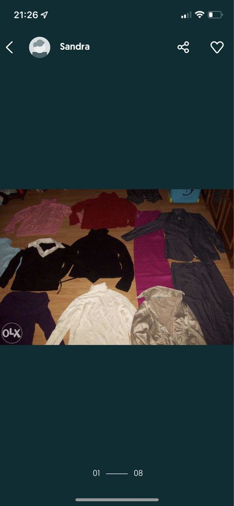 Giga zestaw paka odzieży damskiej zimowej + buty REEBOK roz. 39