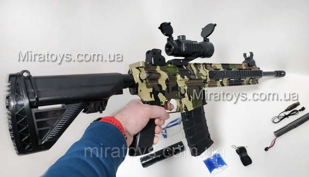 Топовий дитячий автомат на Орбіз PUBG M4/М416, акумулятор 7.4В 1200mAh