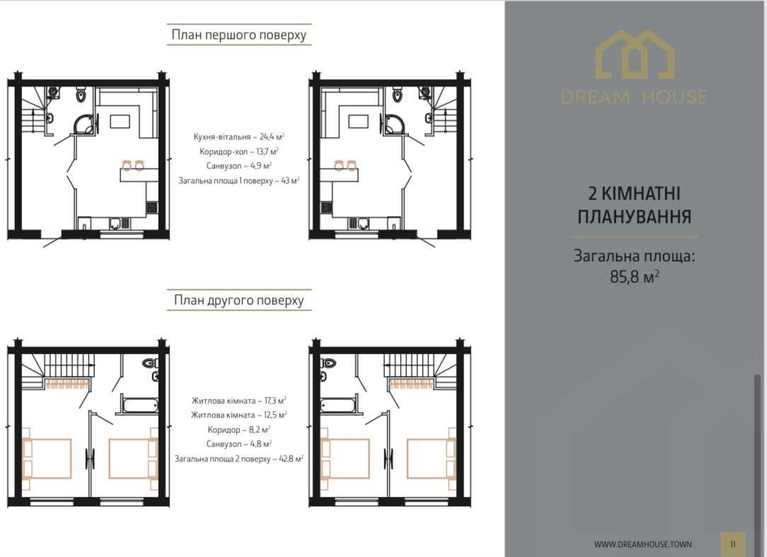 Квартира/ таунхаус по акційній ціні  в KM Dream House