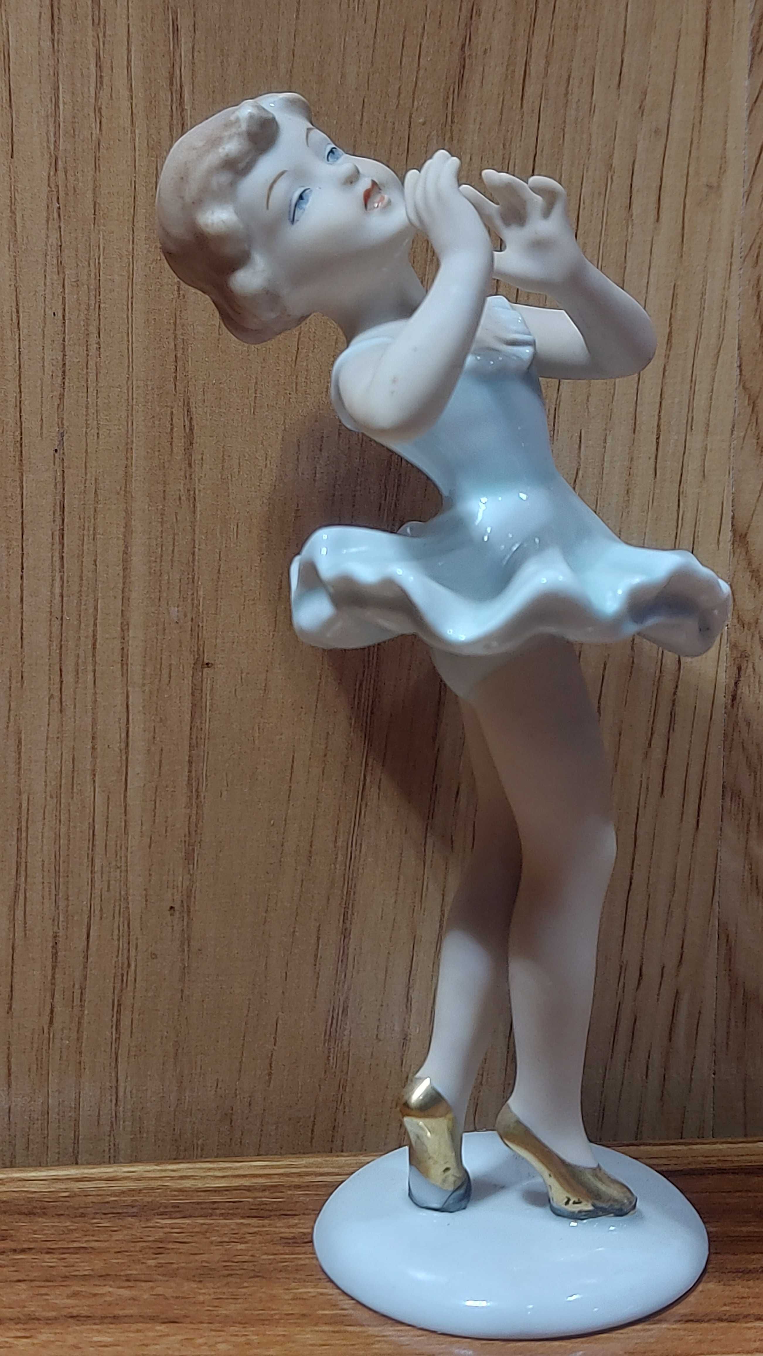 Антикварная фарфоровая статуэтка "Девочка балерина" Германия 1955 г.