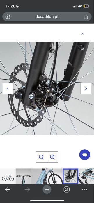 Bicicleta decatlhon trekking riverside 500