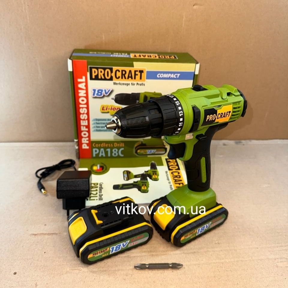 Шуруповерт Procraft PA18C COMPACT