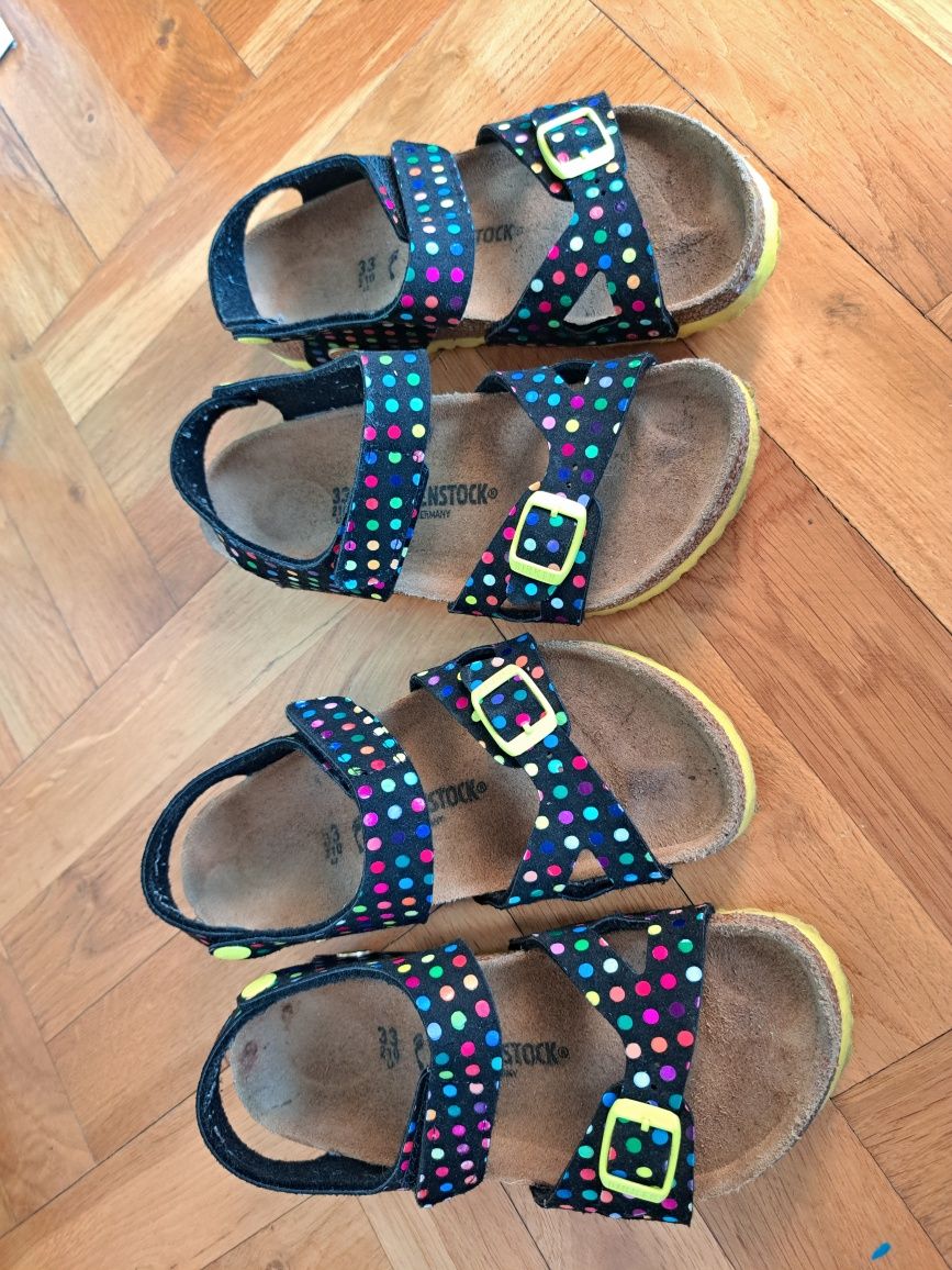 Sandaly birkenstock rozm.33 jak nowe,na gwarancji