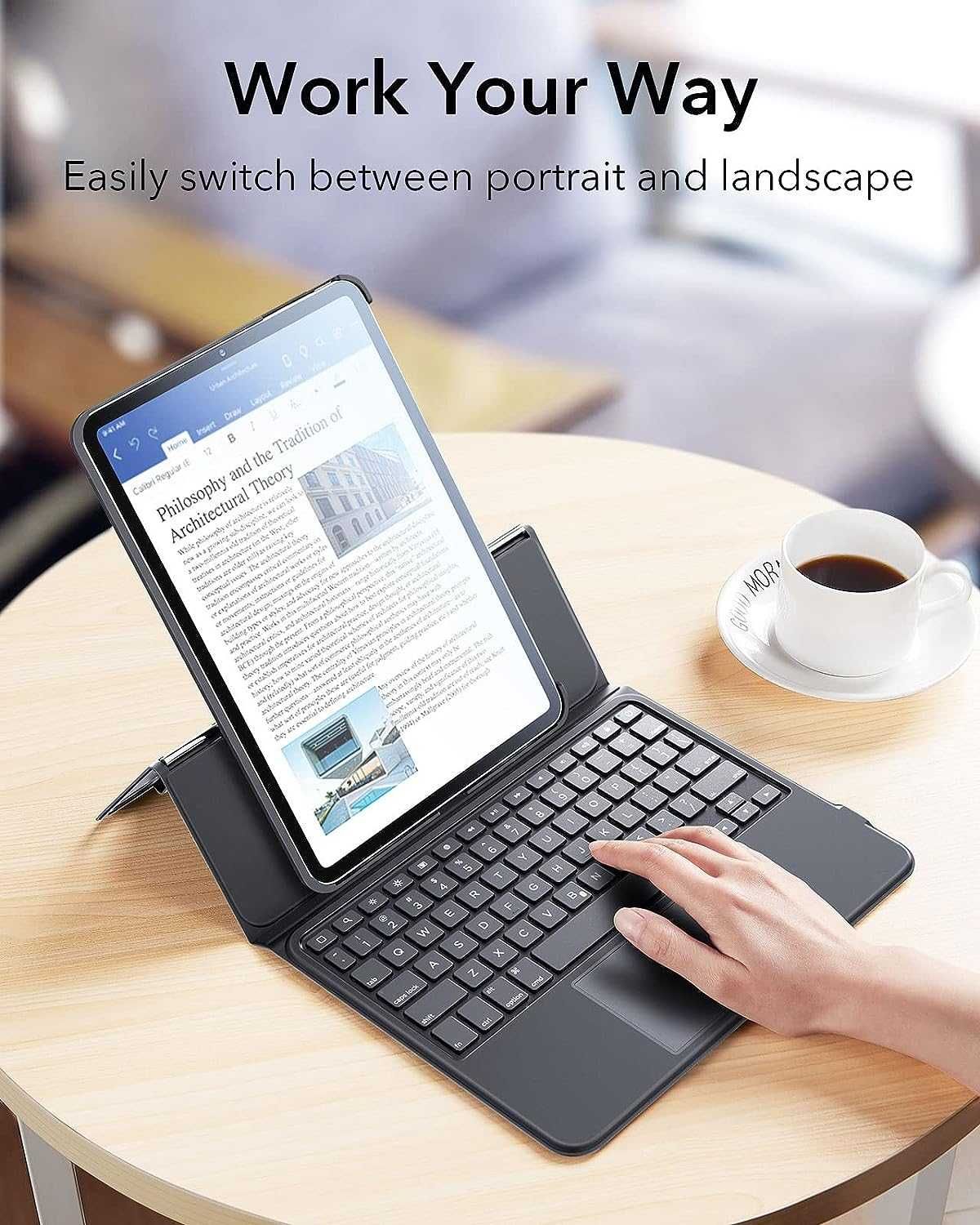 ESR Ascend iPad Pro 11 Air 5 Air 4 etui klawiatura touchpad