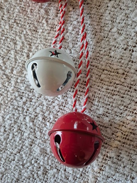 Dzwonki choinkowe Zawieszki na drzwi, ozdoba na ścianę Kokarda Wieniec