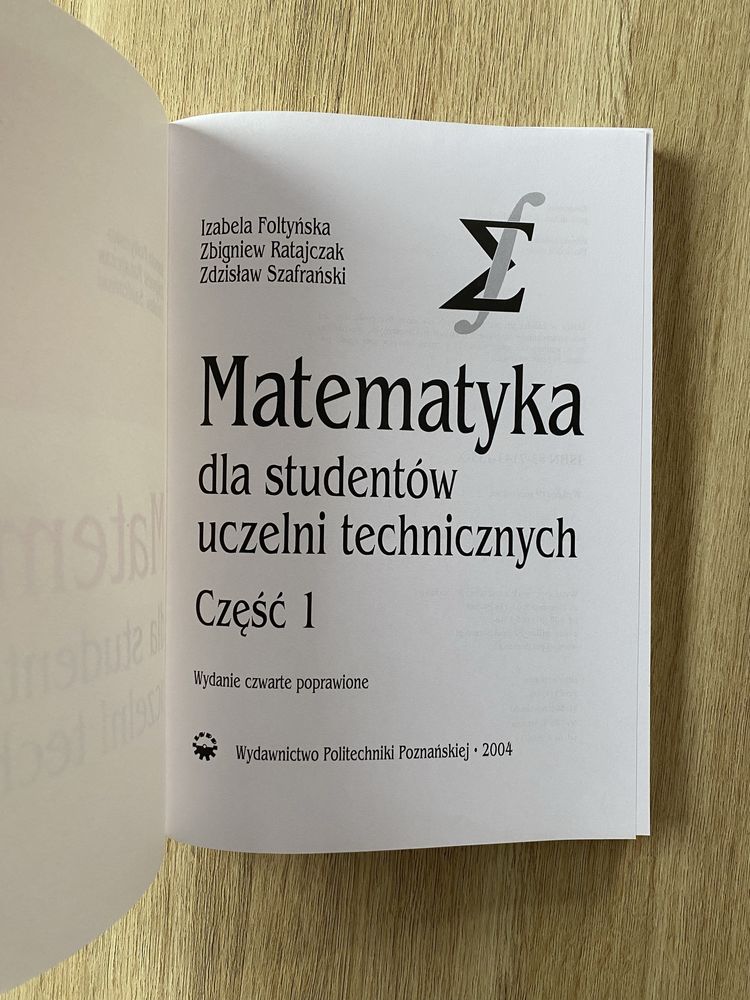 Matematyka dla studentów uczelni technicznych część 1