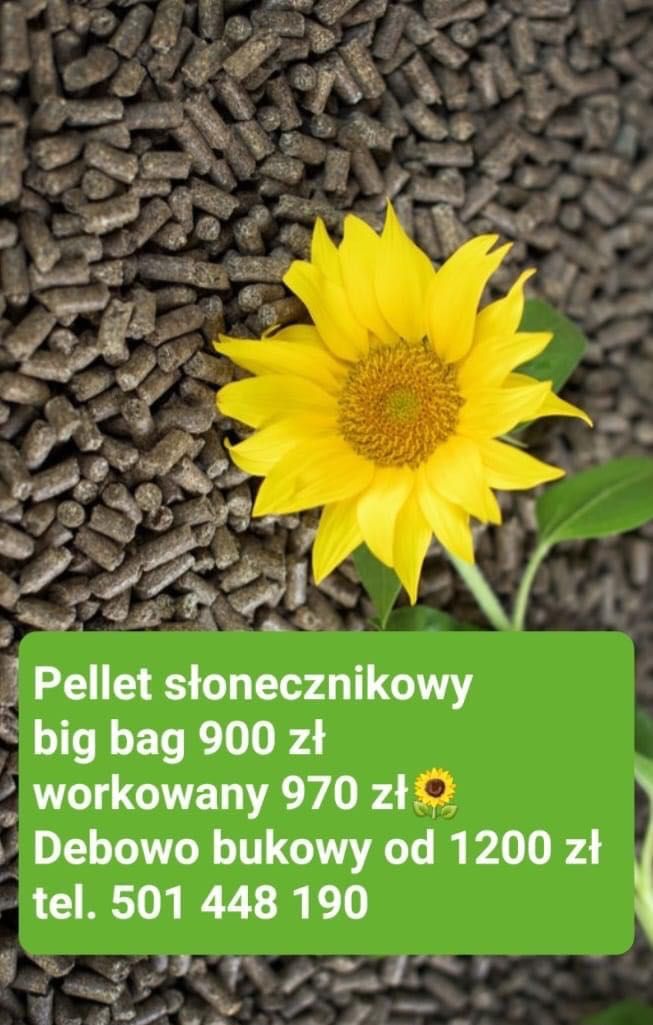 Pellet drzewny 1000 zł/T, Pellet Słonecznikowy 900 zł/T