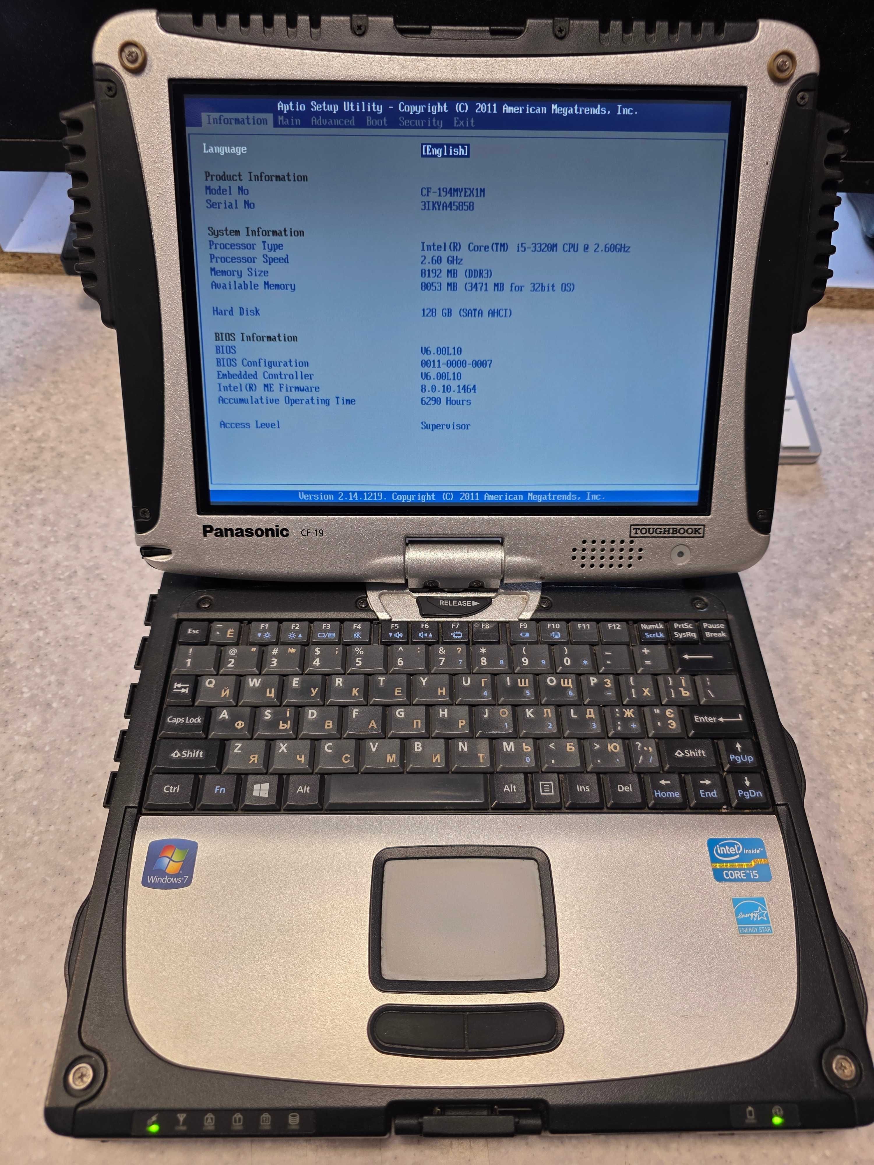 Захищений ноутбук Panasonic Toughbook CF-19 MK6 (i5-3220)