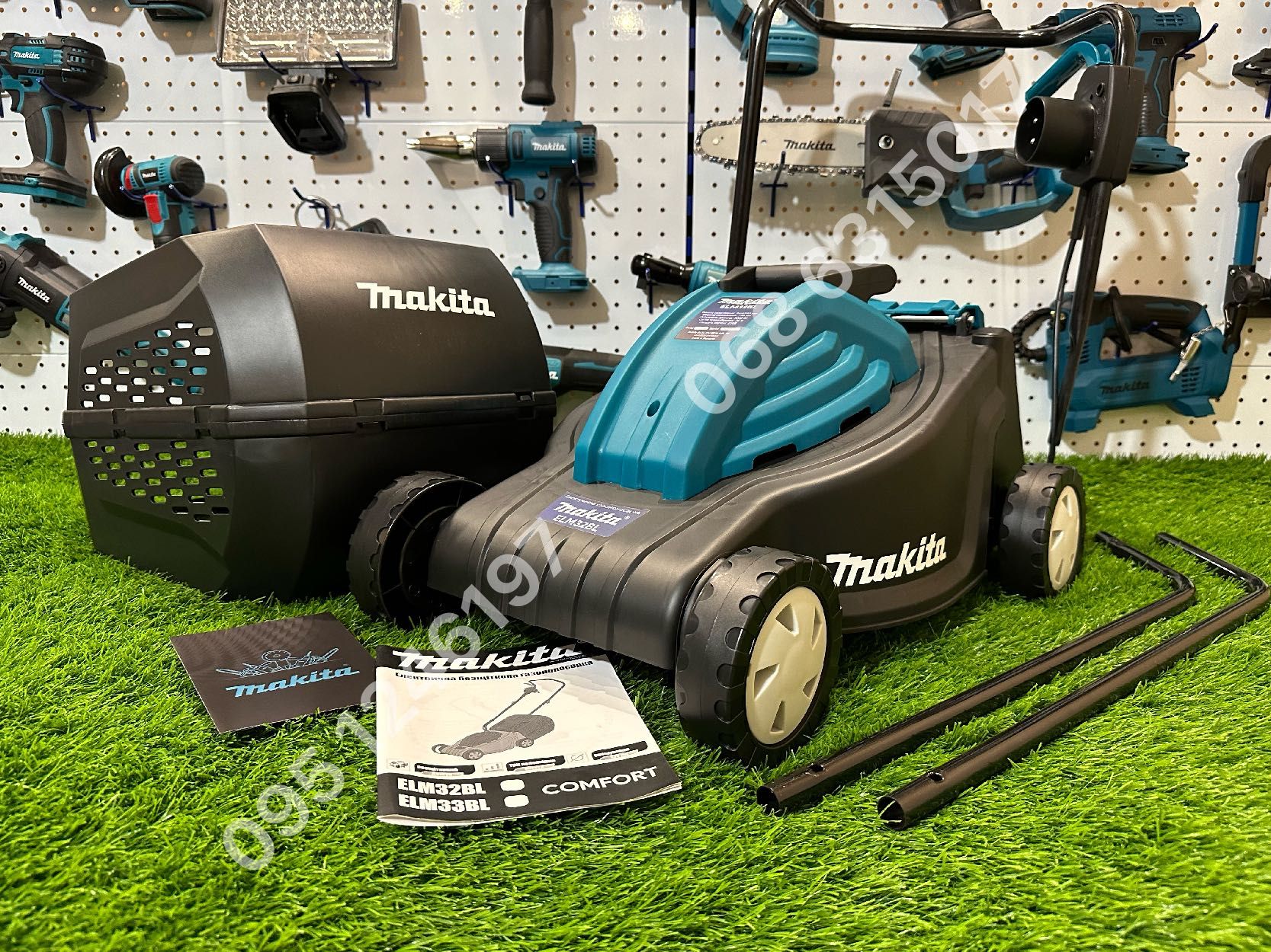 электрическая Газонокосилка Makita ELM32BL бесщеточная косилка Румыния