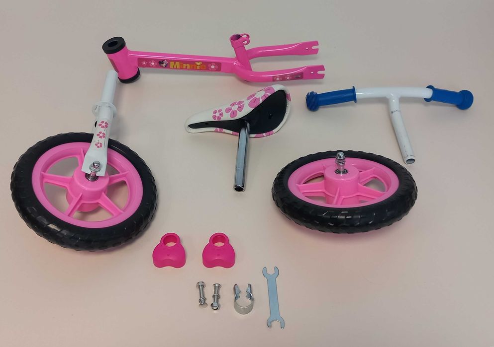 Stamp Rower rowerek biegowy 10" różowy Myszka Minnie A