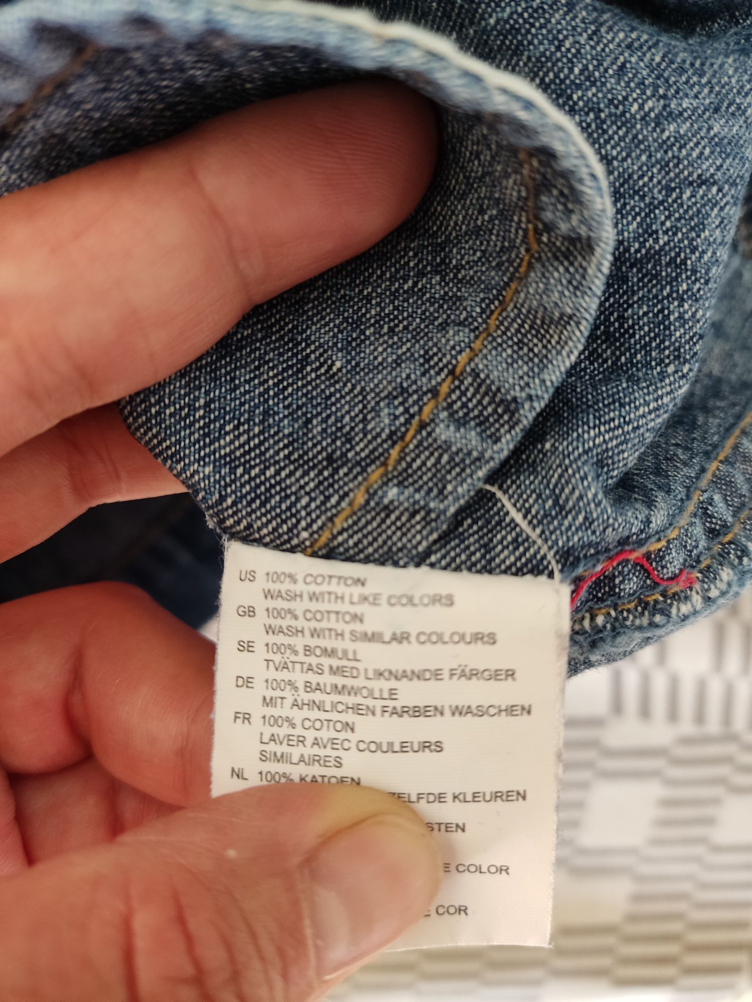 Jeansowa sukienka na szelkach 68 H&M dla dziewczynki Stan idealny