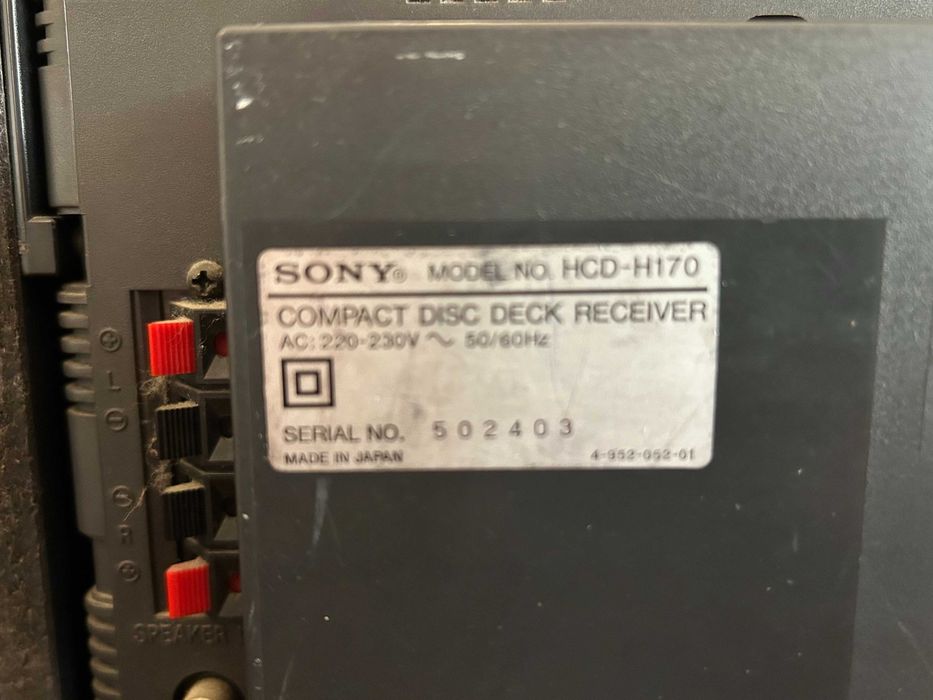 Sony Compact - aparelhagem vintage