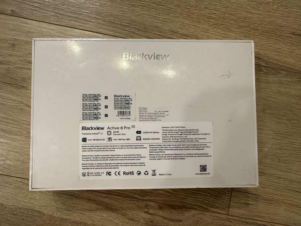 Tablet BLACKVIEW Active 8 Pro 10.36" 8/256 GB