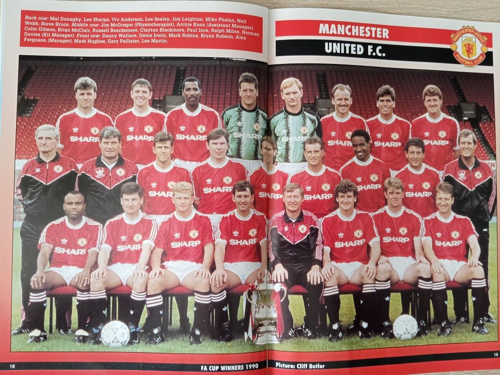 Manchester United programy meczowe 1990/1991  z PZP
