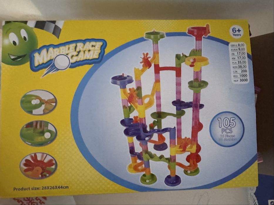 Marble Race Game — лабіринт для кульок (105 деталей)
