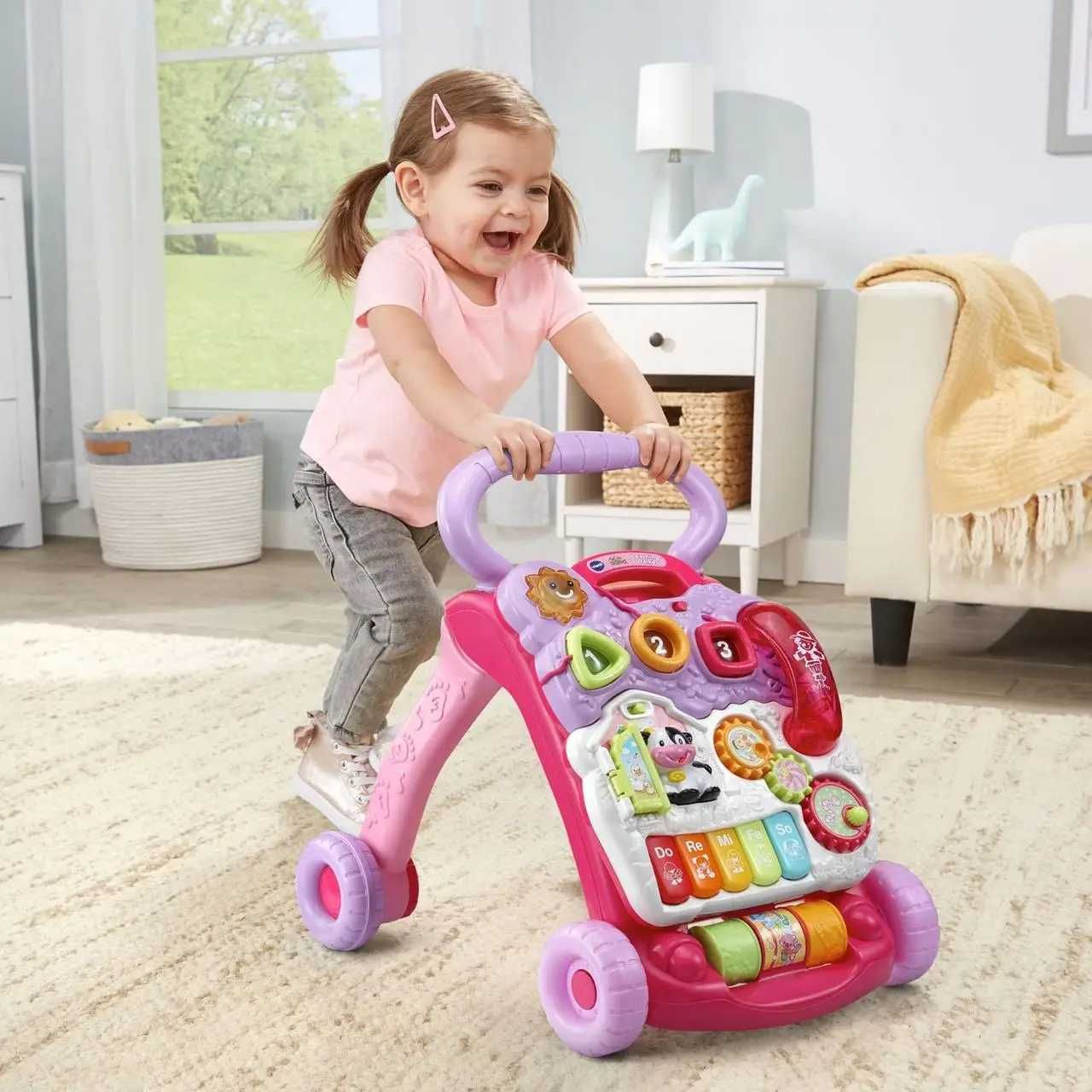 Ходунки толкатель с игровой панелью Vtech-Sit-to-Stand Learning Walker