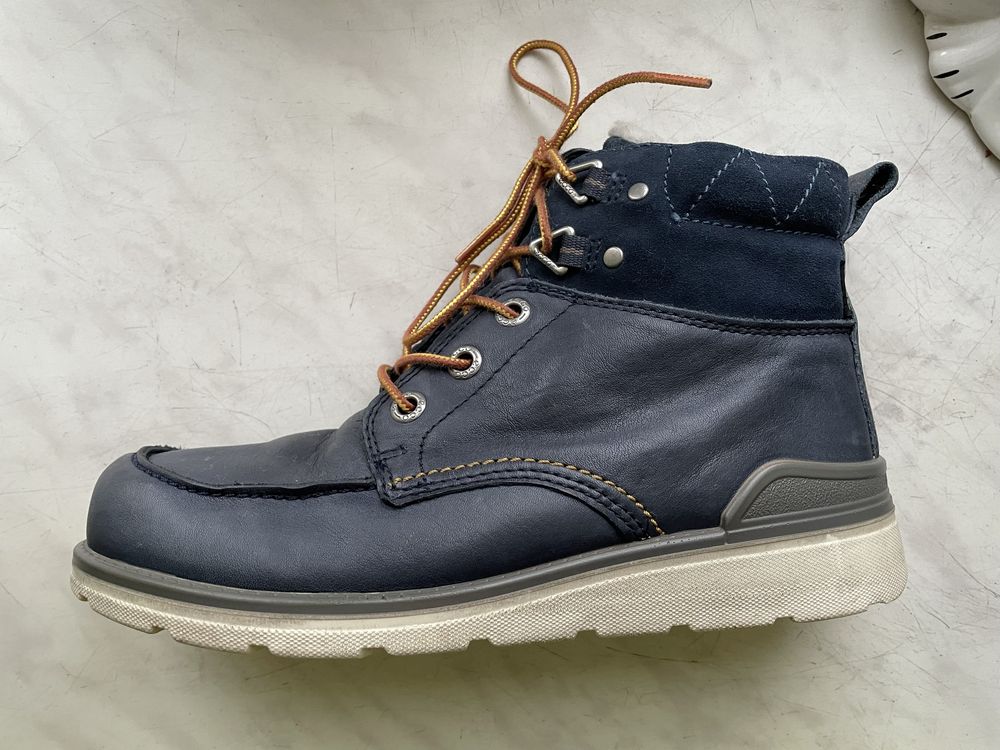 Кожаные зимние ботинки Ecco Gore-tex 39 р