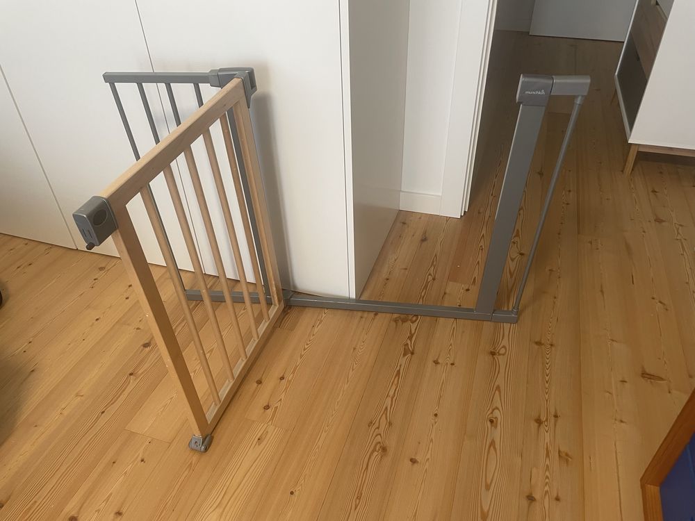 Portal de proteçao de escadas com 2 extensões