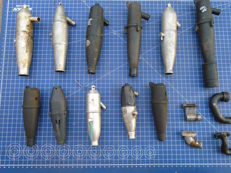 Złom Modelarski Wydechy Tłumiki Nitro  Modele RC
