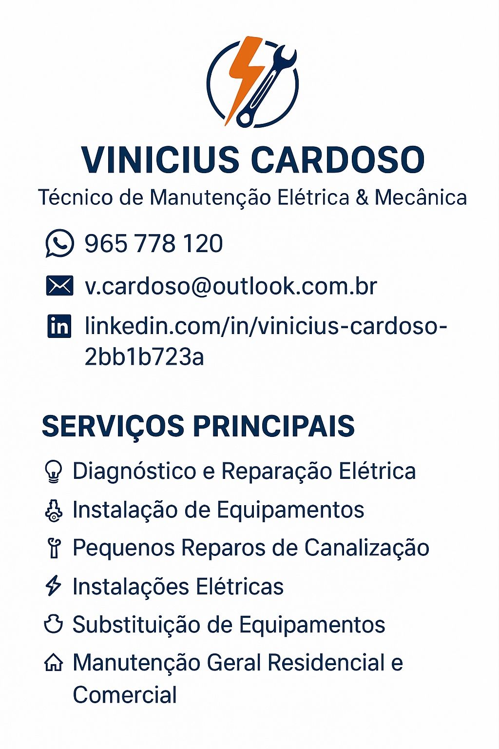 Manutenção elétrica e geral