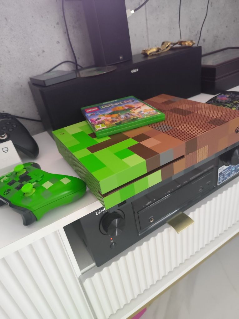 Xbox one s 4K edycja limitowana Minecraft z padem Minecraft