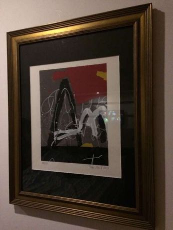 Serigrafia assinada Sofia Areal - Série Amor - Emoldurada