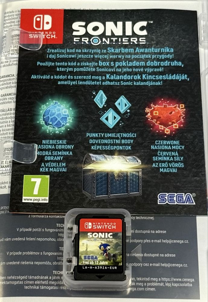 Sonic Frontiers Nintendo Switch
