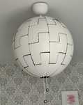 Lampa IKEA srebrna 52cm duża