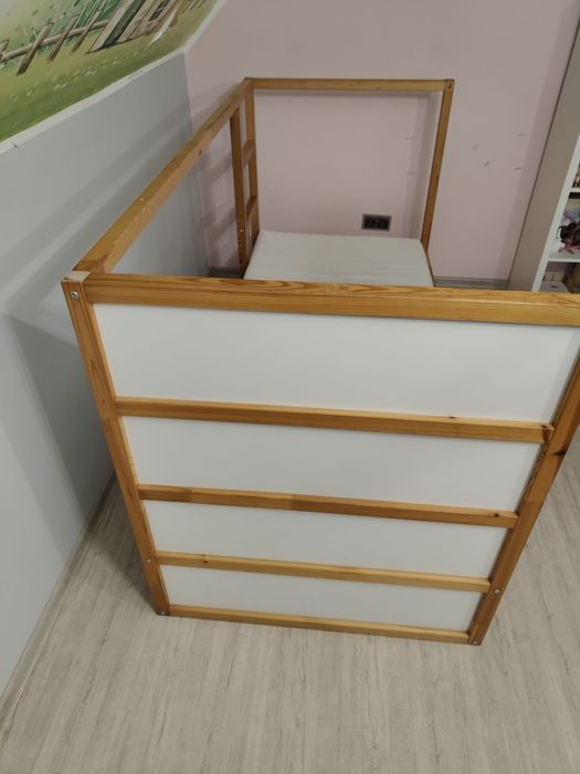 Łóżko piętrowe Ikea KURA  + materac