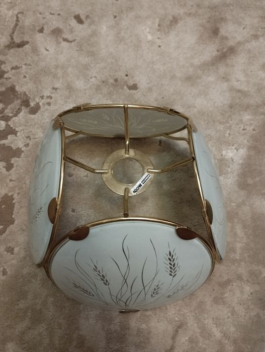 Скляний плафон з візерунком колосків