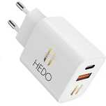 Hedo szybka ładowarka sieciowa USB + USB Typ C  20W QC 3.0