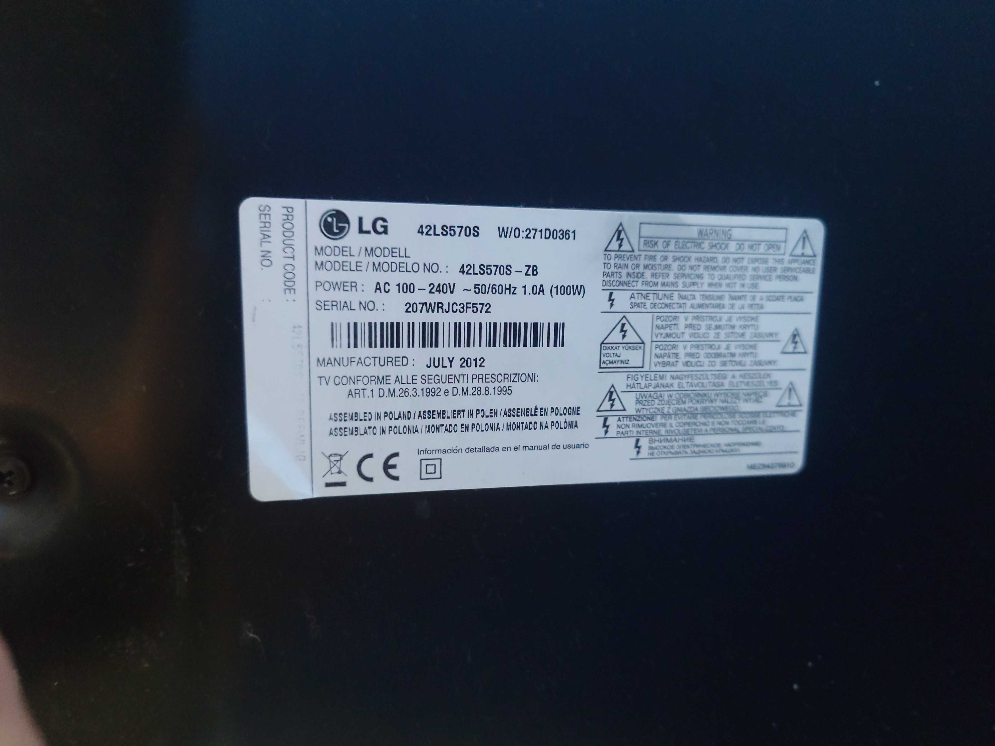 Telewizor LG 42LS570S