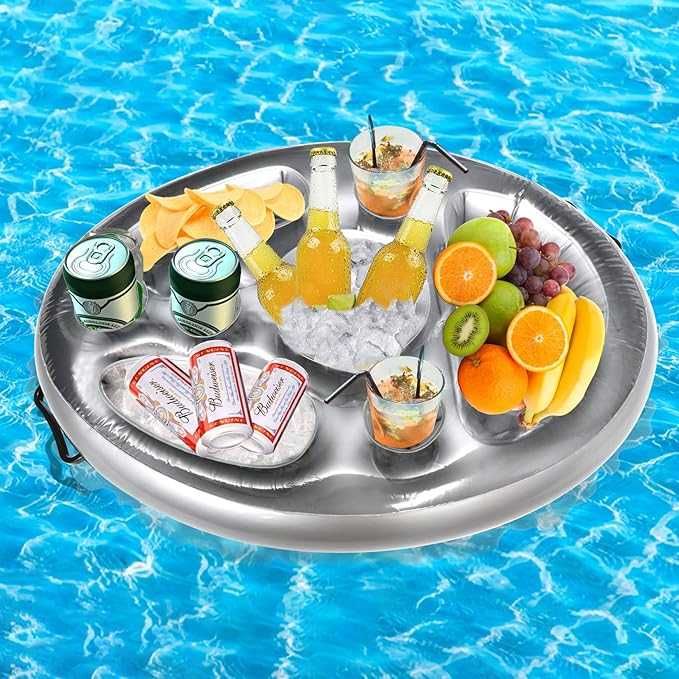 Dmuchany stolik basenowy do basenu jaccuzi pływający na napoje drinki